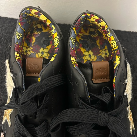 Coach Leather & chenille sneakers! - Picture 2 of 6